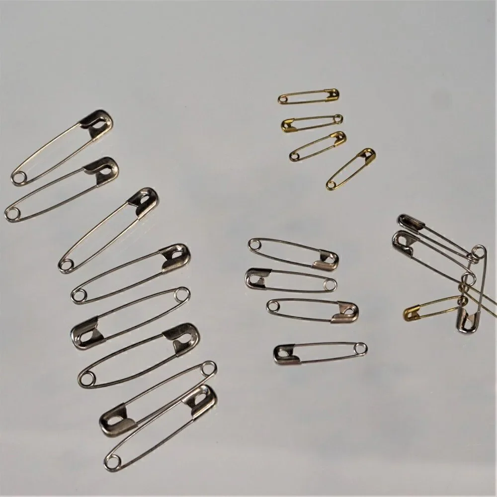 Lot Of Safety Pins Pack 300+  Count Assorted Sizes